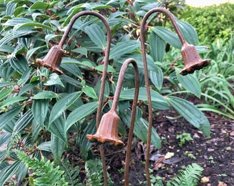 Bluebells x 3 | Rusty Metal | Garden Art | Garden Present | Garden Feature