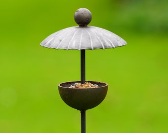Bird Feeder | Rustic Metal Bird Feeder | Bird Feeding Station | Small Bird | Garden Present