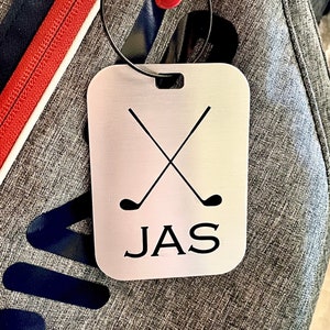 Golf Bag Tag - Custom Engraved Metal - Luggage Tag - Personalized - Golf Gift Idea - 3.5"x2.5"x.125" - PGA TOUR