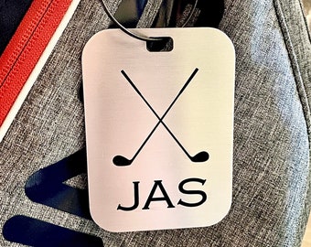 Golf Bag Tag - Custom Engraved Metal - Luggage Tag - Personalized - Golf Gift Idea - 3.5"x2.5"x.125" - PGA TOUR