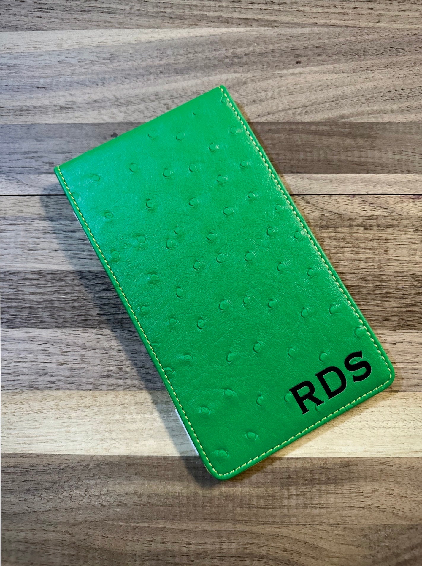 Personalized Leather Golf Yardage Book Holder Golf Scorecard Etsy