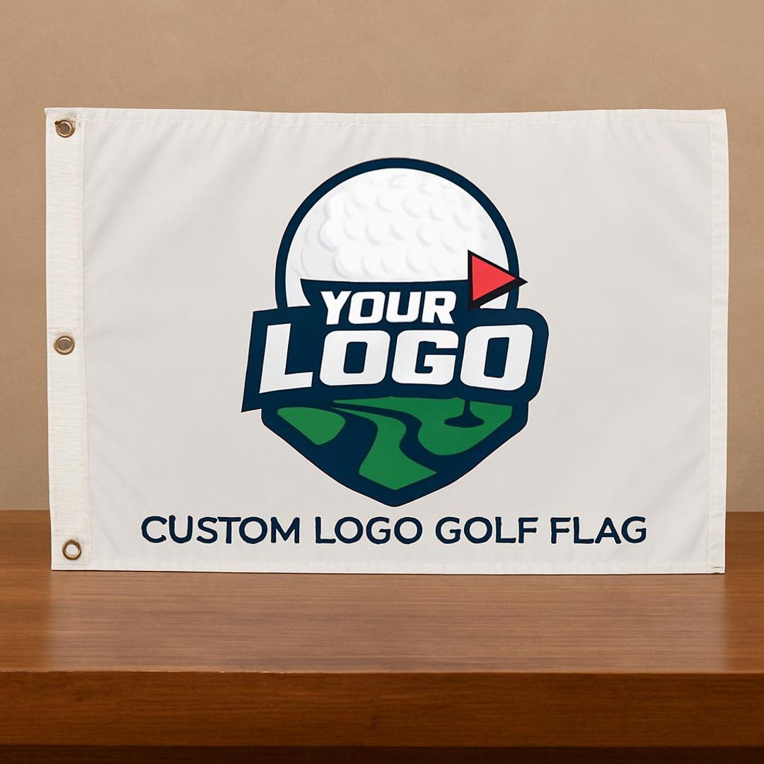 Custom Personalized Golf Flag | Full Color Logo 20x14” Pin Flag With ...