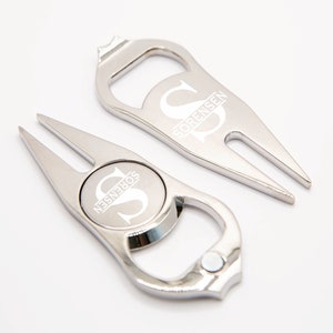Personalized Multi Golf Divot Tool & Ball Marker Set - Bottle Opener - Pitch Mark Repair - Custom - Gift For Golfers