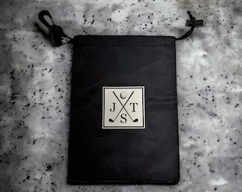 Personalized Golf Tee Bag Holder Wooden Tees Engraved Golfer