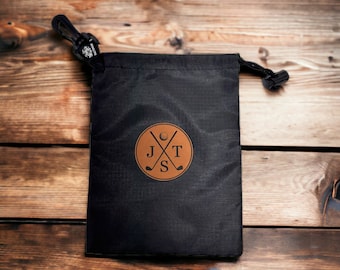 Personalized Golf Valuables Pouch - Golf Tee Bag - Golf Ball Bag - Golf Gifts For Men - Groomsmen Gifts - Golf Bag Accessories