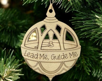 Set of 5 or 10 - Liahona Christmas Tree Ornaments - Lead Me Guide Me - LDS - Primary - Ward - Relief Society - General Conference - 2024
