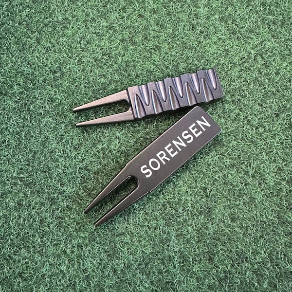 Custom Divot Tool - Golf - Pitch Mark Repair - Personalized Metal Divot Tool - Gift For Golfers - Laser Engraved - Ball Marker - Fathers Day