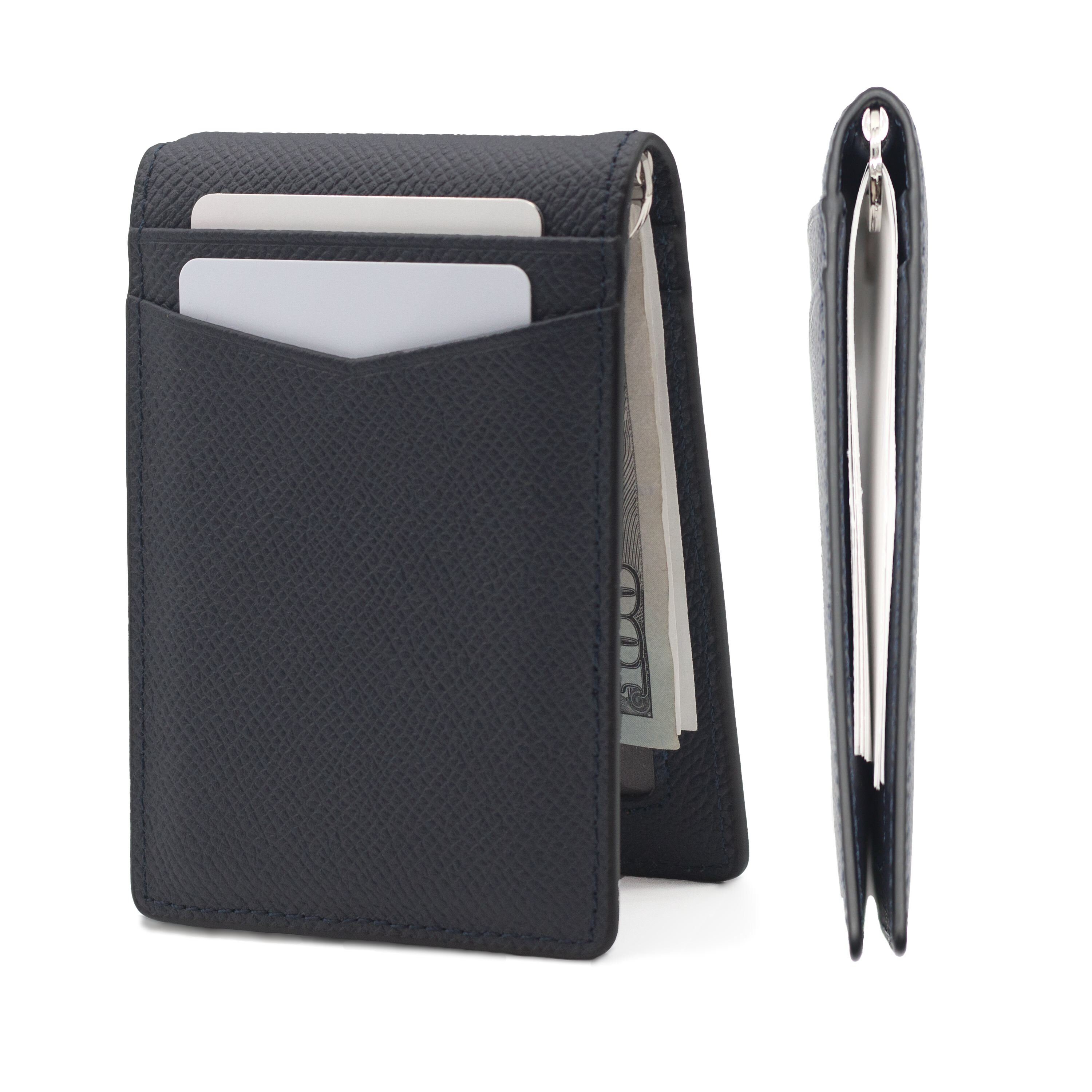 Front Pocket Wallet with Money Clip - Tannare Leather