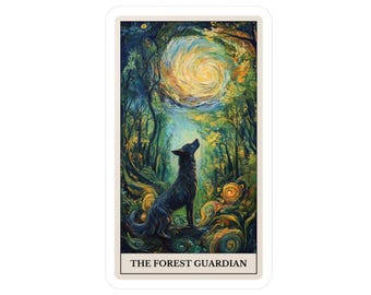 The Forest Guardian Tarot Card Sticker