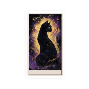 Sticker carte de tarot personnalisable La sorcière de l'ombre