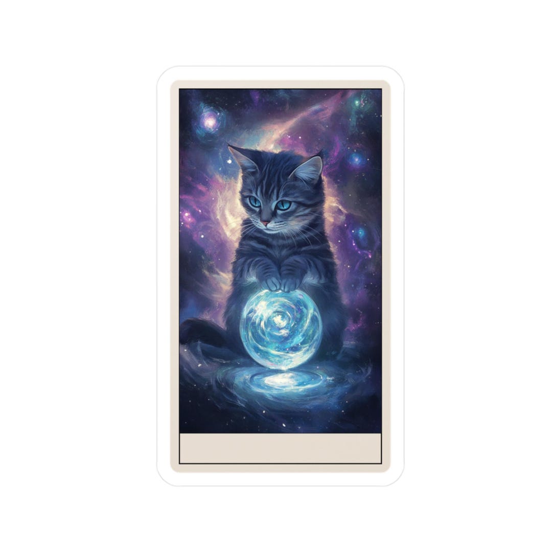 The Crystal Seer Customizable Tarot Card Sticker - Etsy