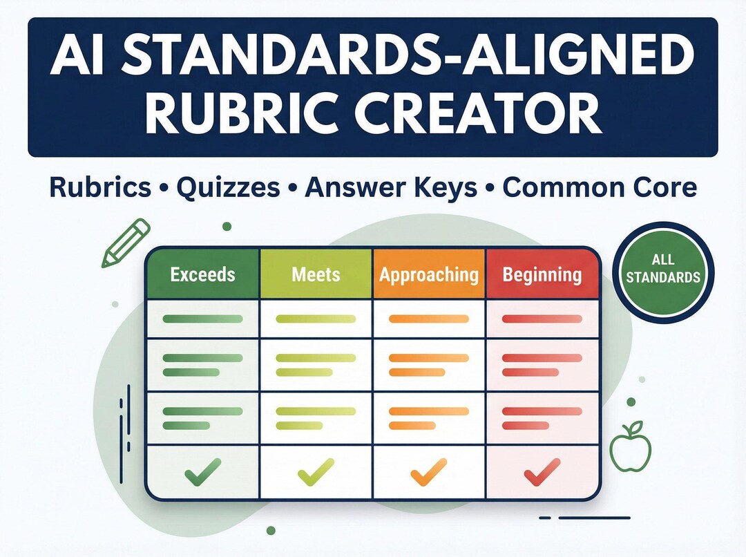 AI Standards-aligned Rubric Creator | Grading Rubrics & Assessments ...