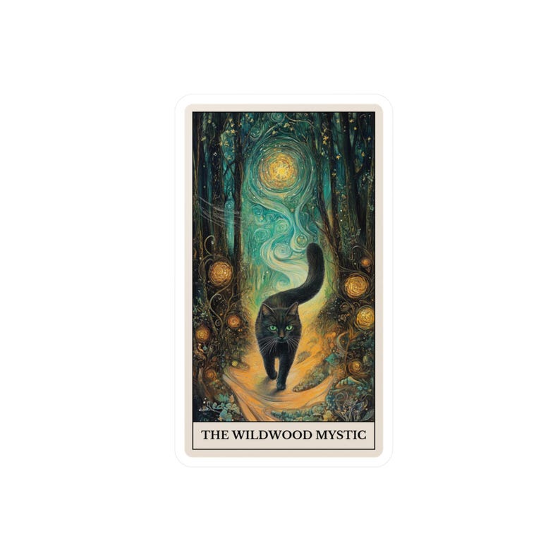 Adesivo de carta de tarô Wildwood Mystic imagem 2