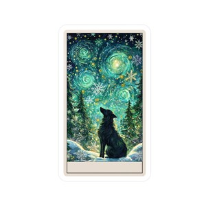 Sticker carte de tarot personnalisable Evergreen Spirit