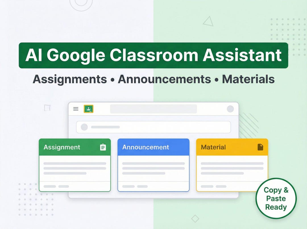 AI Google Classroom Post Generator - Assignments Announcements and ...