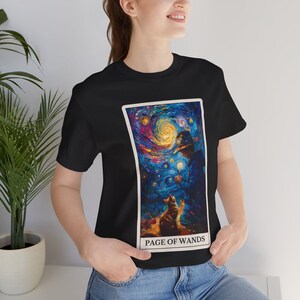 T-shirt La page des baguettes en jersey de cartes de tarot