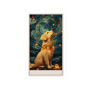 Sticker carte de tarot personnalisable Yule Herald