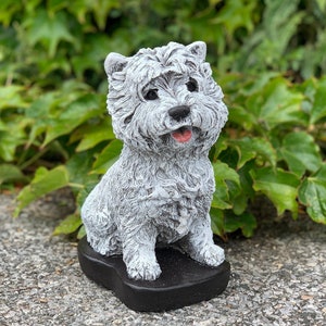 Dog statue westie