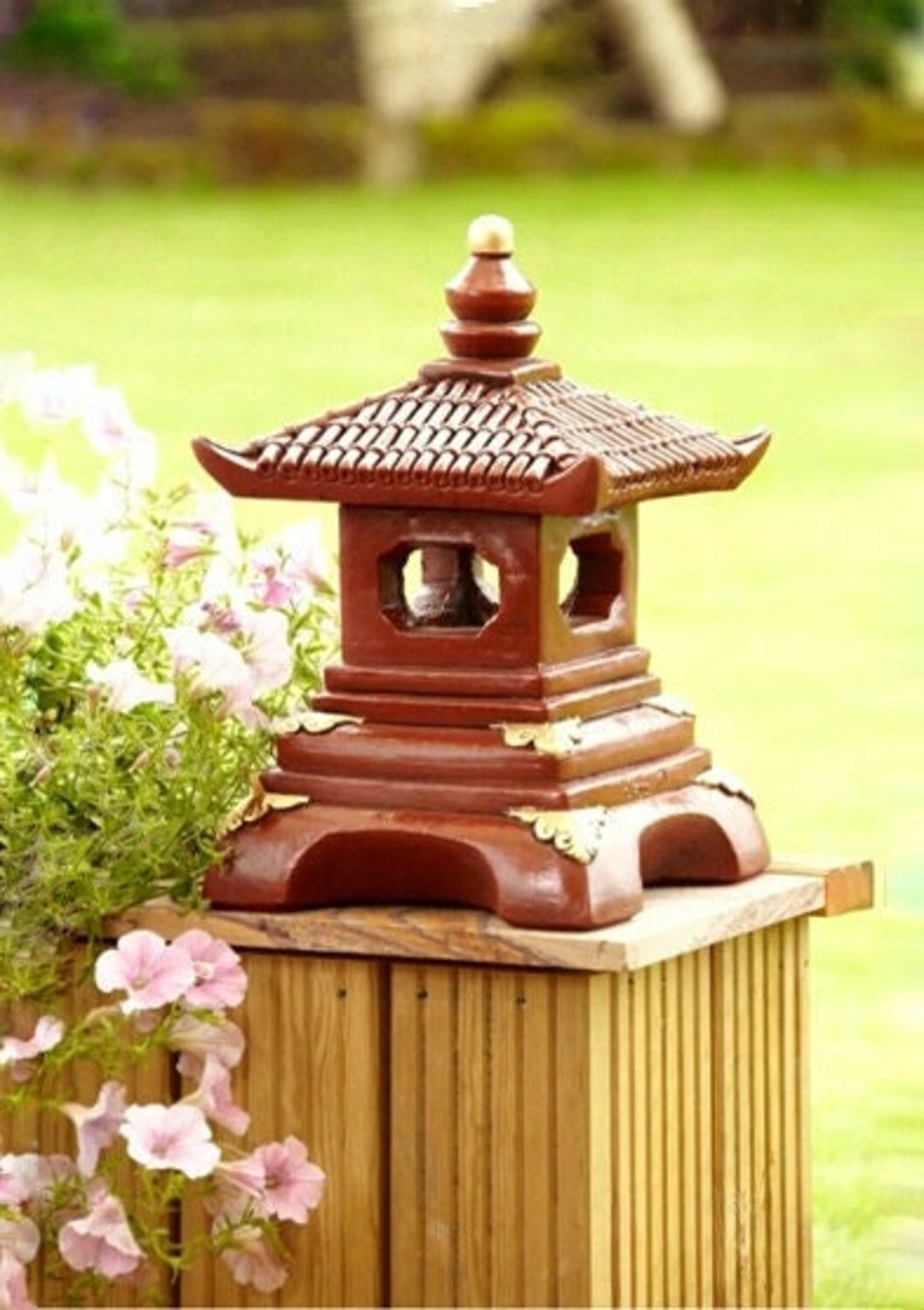 Japanese Stone Pagoda Concrete Pagoda Statue Garden Pagoda Japanese