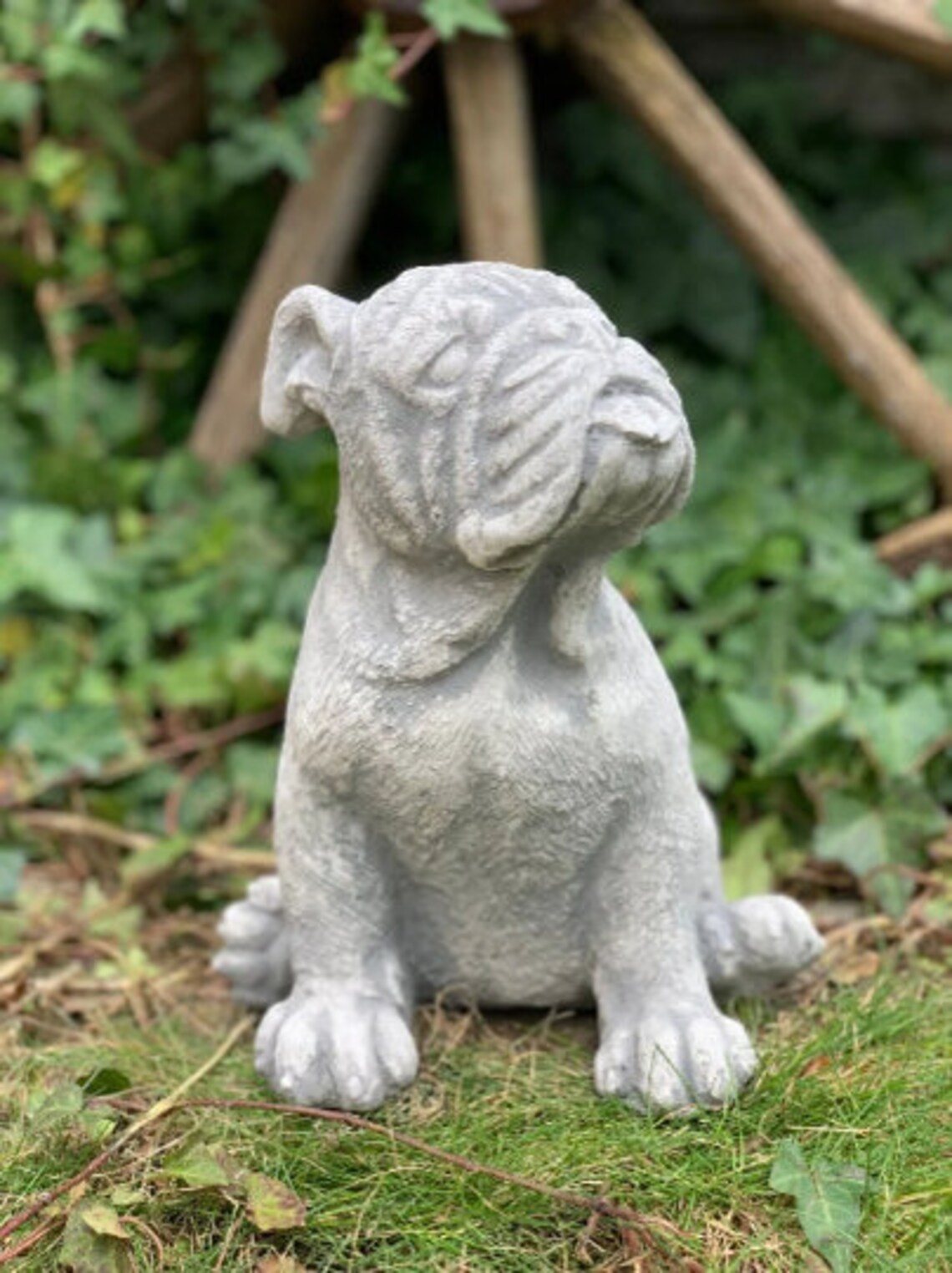Concrete Boxer Dog Statue Cement Boxer Figure Boxer Garden Etsy UK
