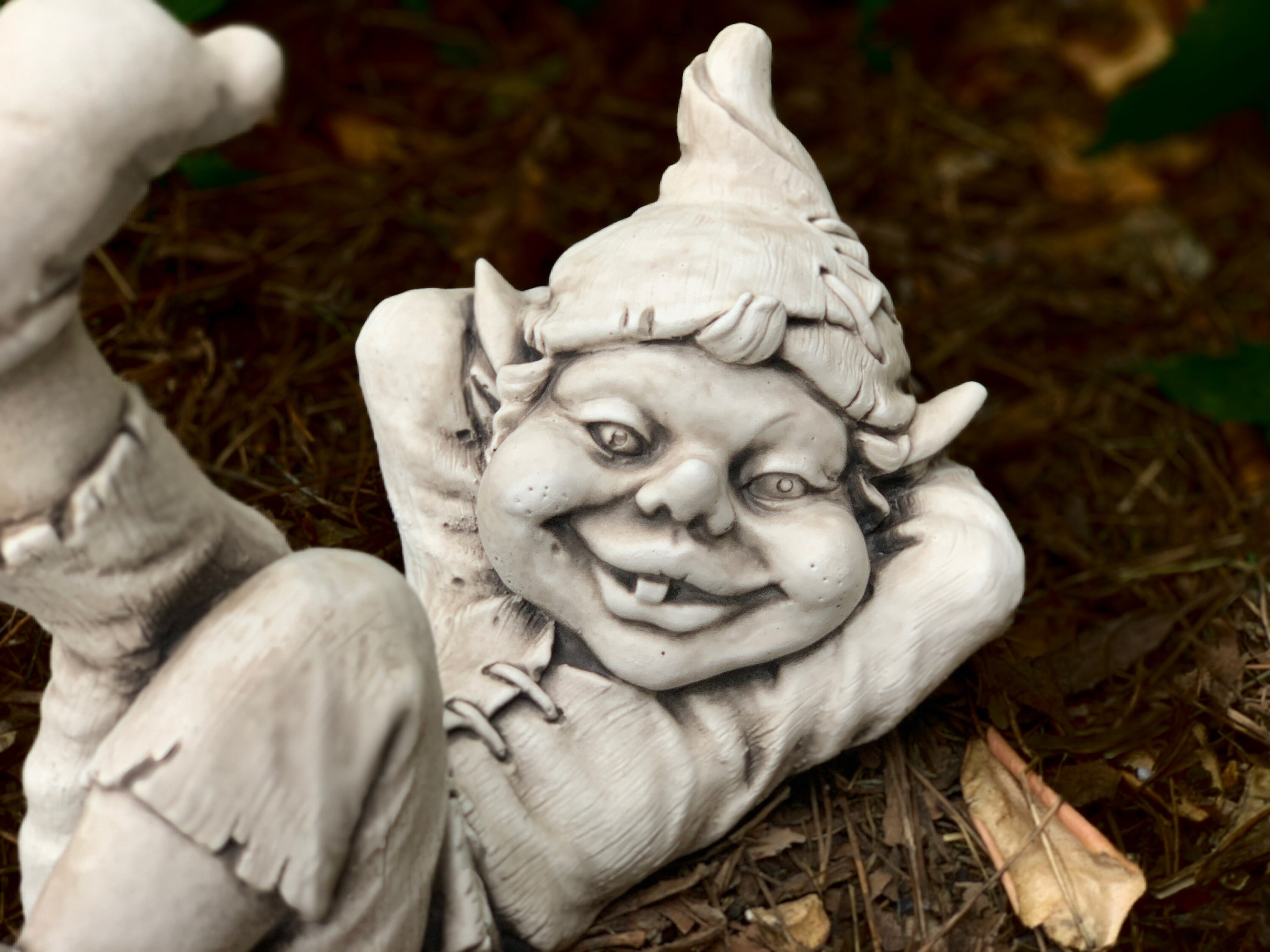 Troll Garden Statue Laying Troll Sculpture Outdoor Gnome Etsy UK