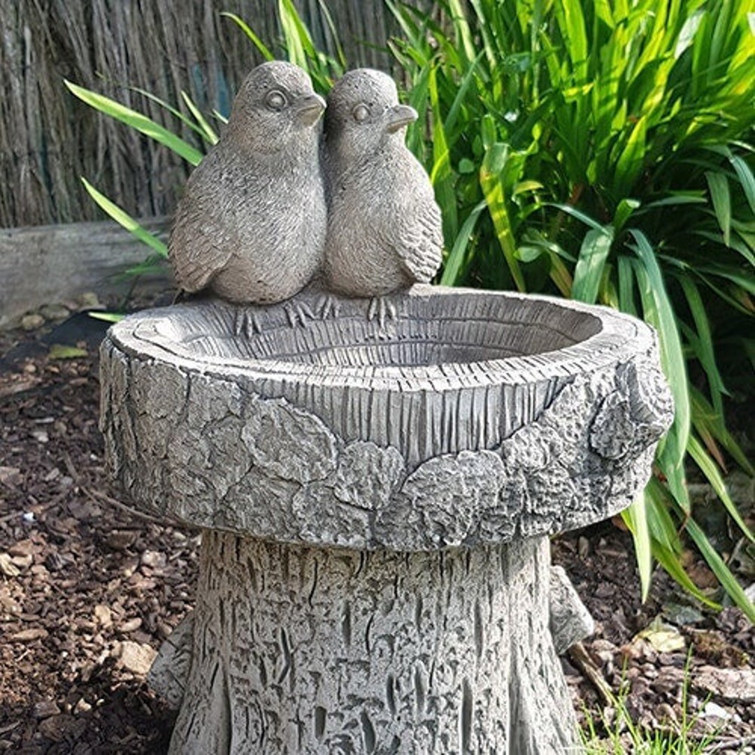 Cement bird bath deals