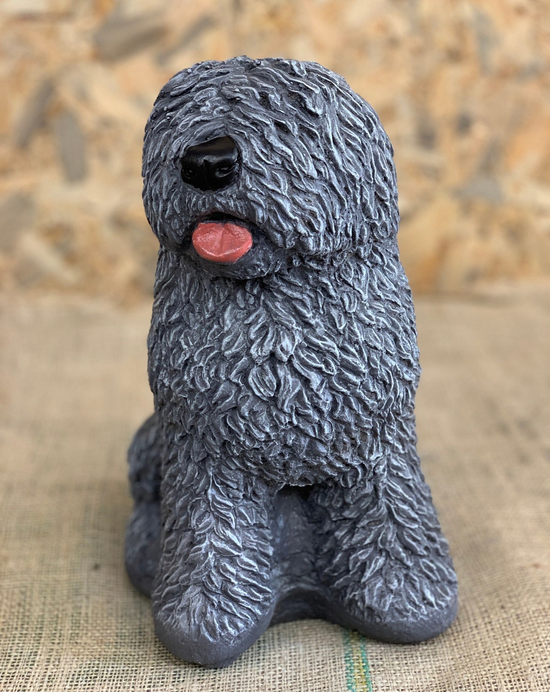 Unique Shar Pei Statue Concrete Dog Figurine Stone Pet Etsy