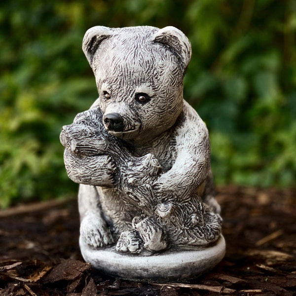 Brown Bear Garden Statue Etsy