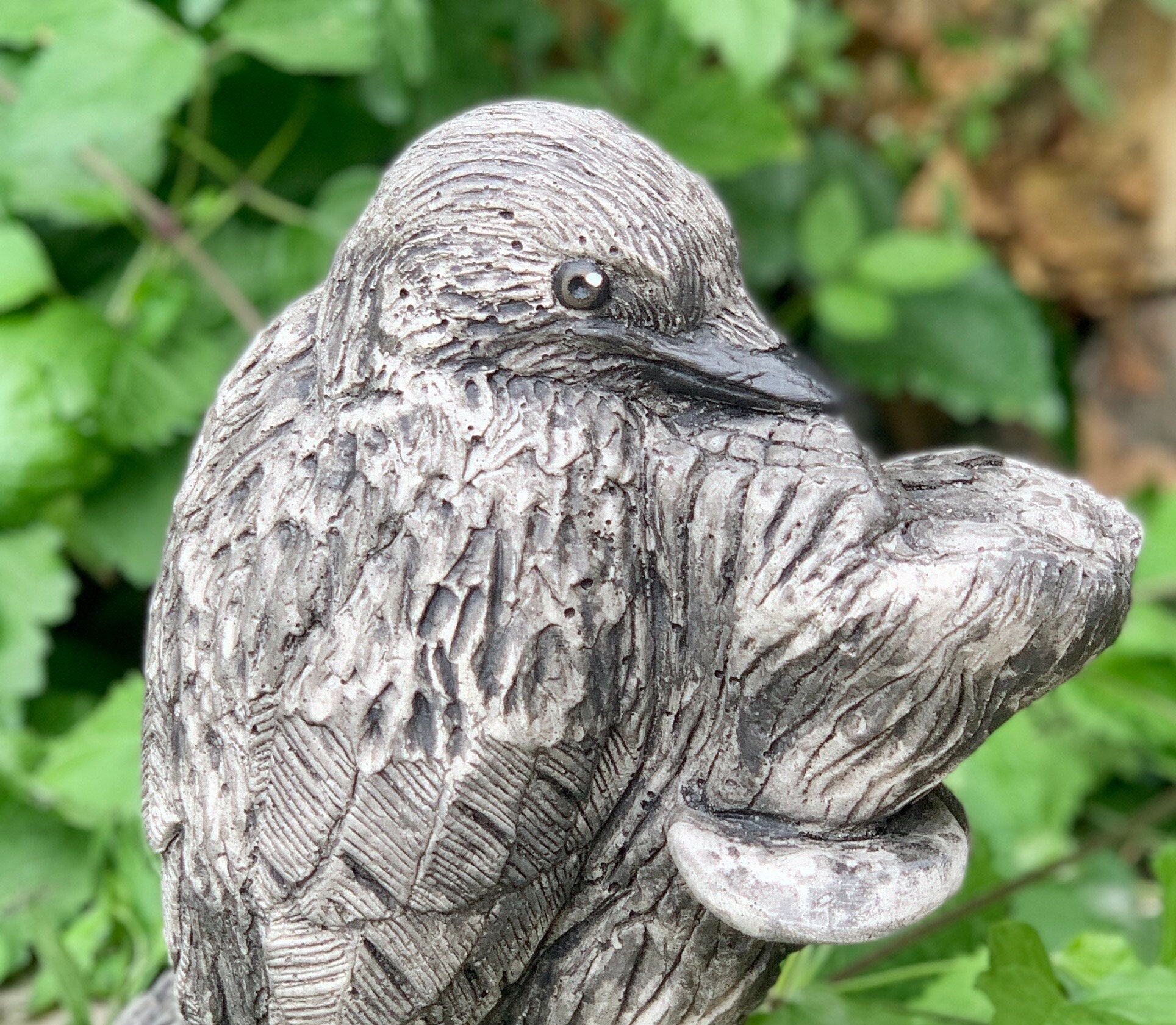 Wild Woodpecker Statue Concrete Woodpecker Ornament Bird Etsy