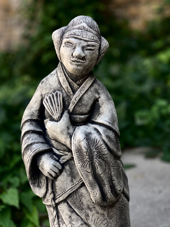 Concrete Woman Figure Chinese Woman Sculpture Large Female Etsy