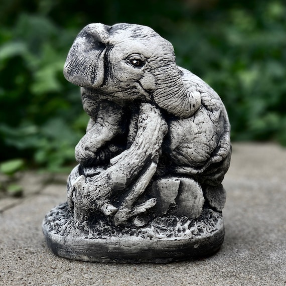 Lucky Ceramic Elephant, Gift for Animal Lover, Decorative Statue, Elephant  Gifts for Mom 