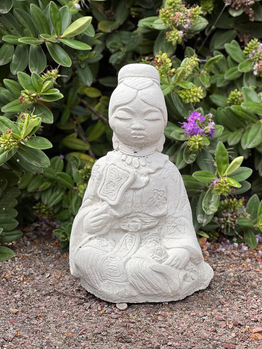 Ancient Chinese Woman Statue Goddess Concrete Sculpture Female Garden
