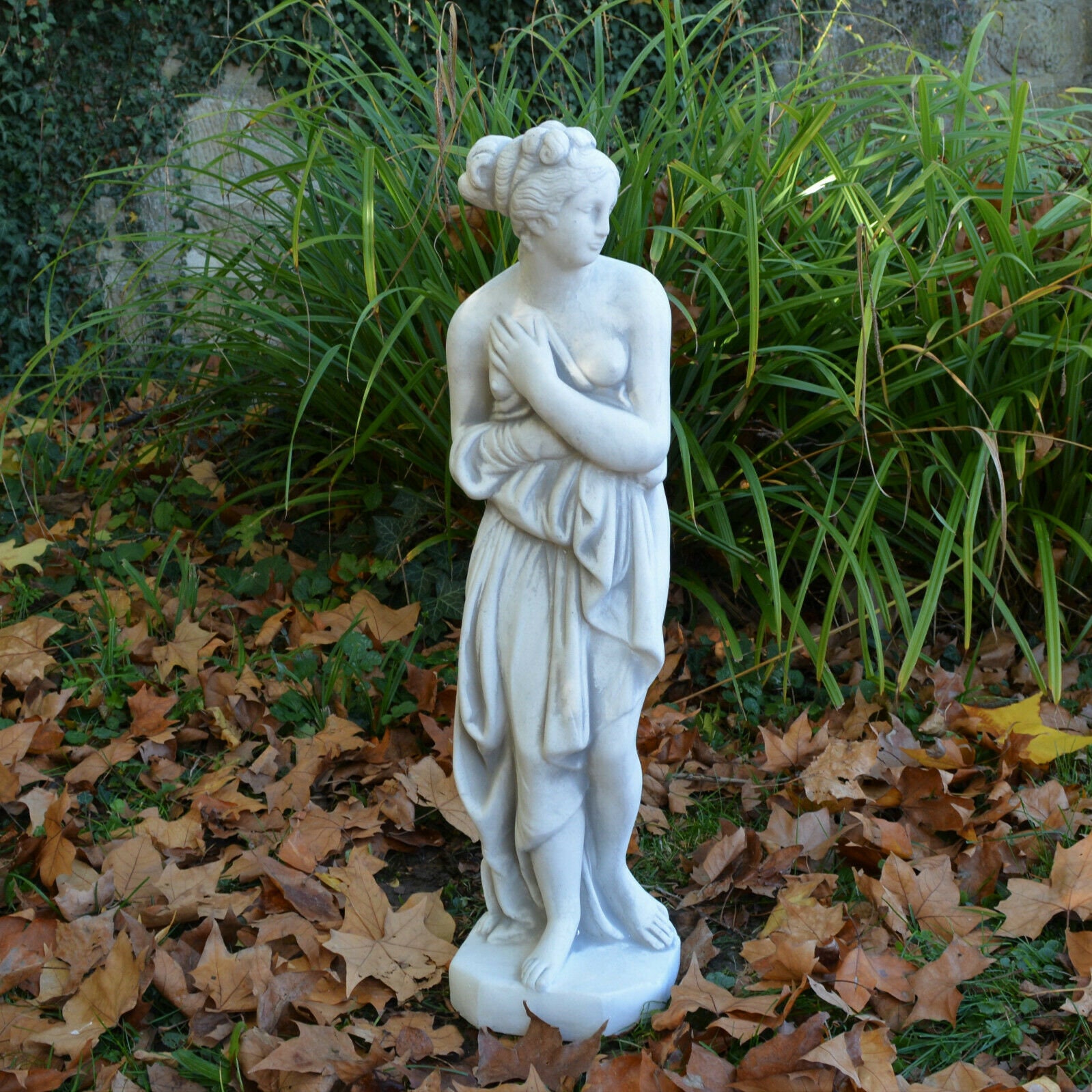 Concrete Girl Female Garden Statue Greek Statue Concrete Etsy.de