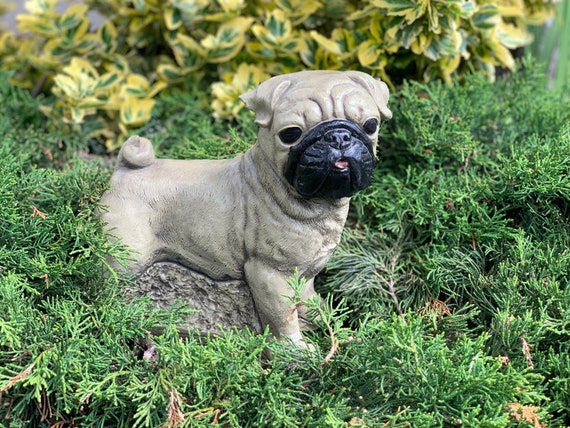 lustige Deko-Gartenfigur Tier Figur im Stiefel Gartenfigur Hund