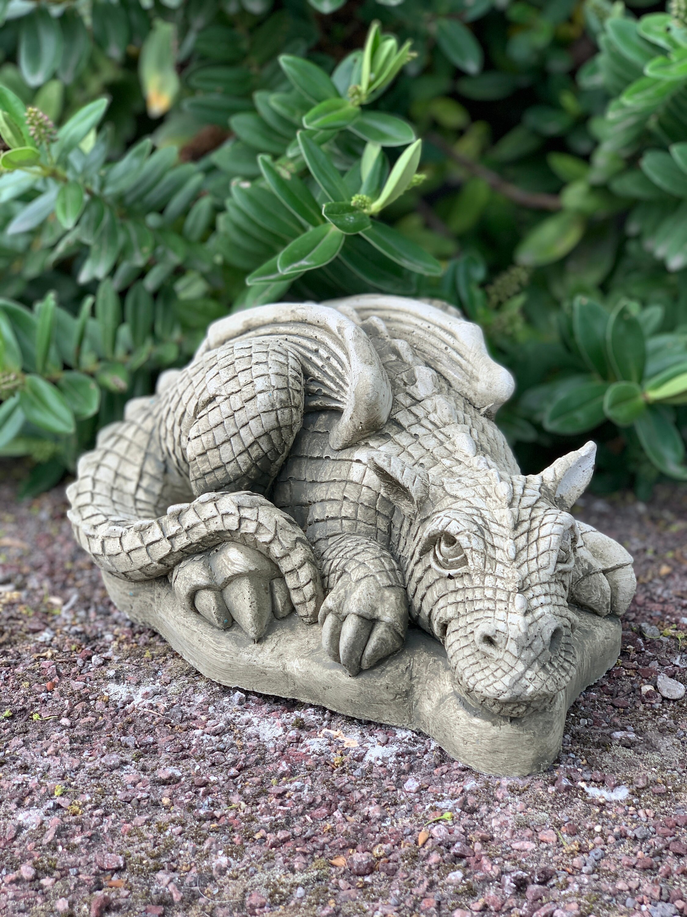Dragon Sculpture Large Cement Dragon Statue Concrete Dragons Etsy