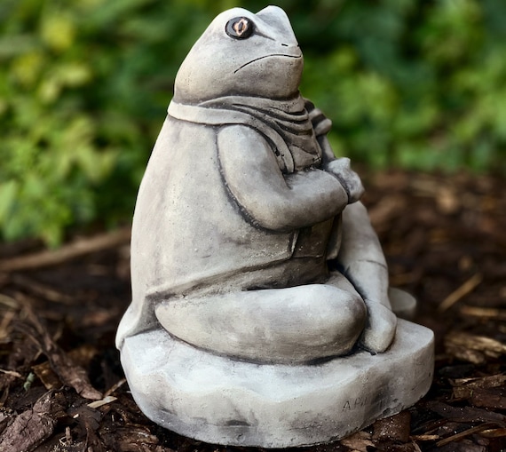 Large Cement Frog Concrete Frog Statue Garden Frog Sculpture Funny Frog  Figurine Stone Pool Frog Animal Yard Decor Relaxing Concrete Frog - Etsy