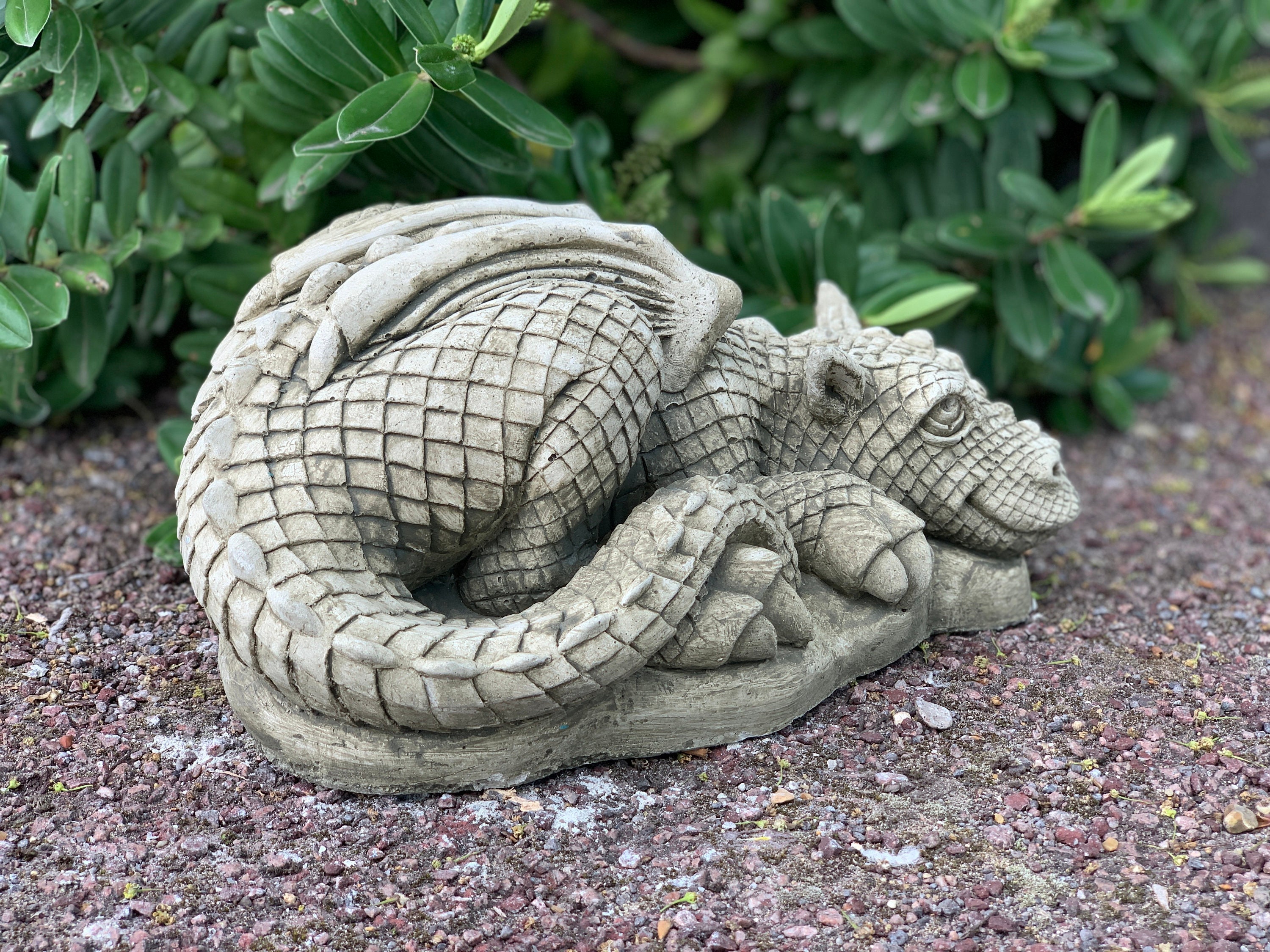 Dragon Sculpture Large Cement Dragon Statue Concrete Dragons Etsy