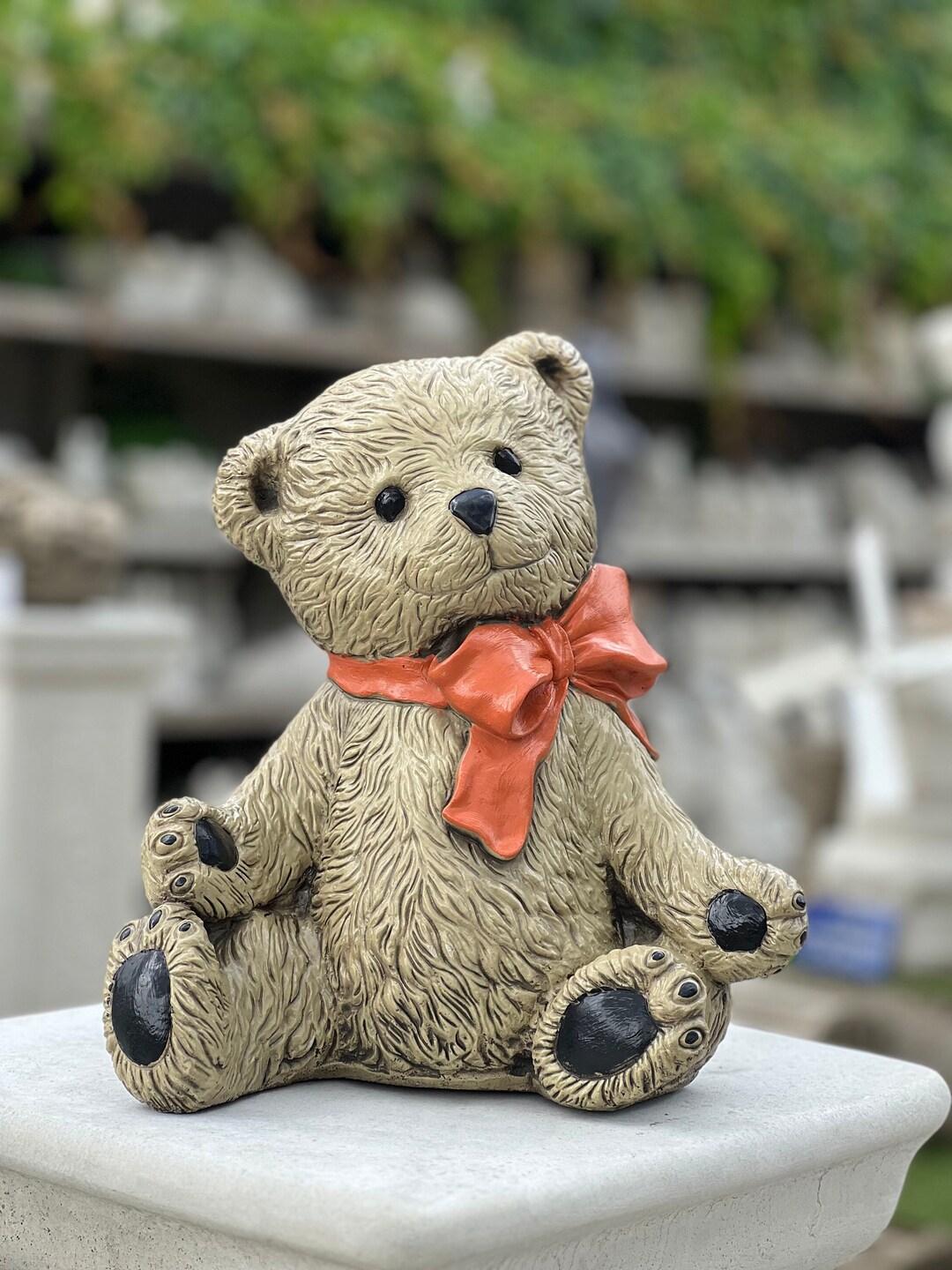 Teddy Bear Sculpture Concrete Bear Statue Stone Animal Figure Etsy Teddy Bear Sculpture Concrete Bear Statue Stone Animal Figure Etsy