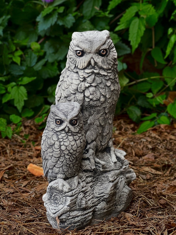 Large Owl Sculpture Stone Owl Statue Outdoor Owl Figurine Eagle