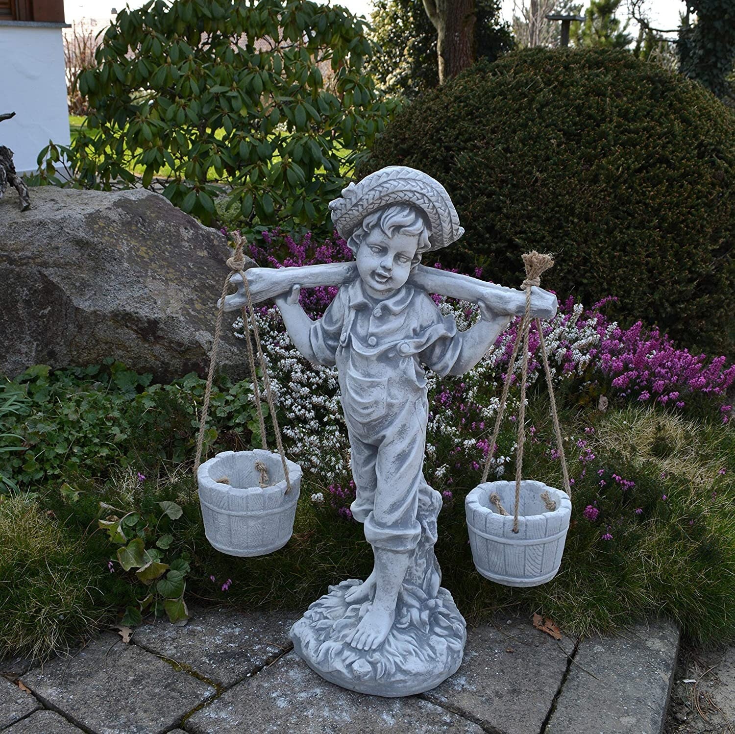 Boy Garden Statue 