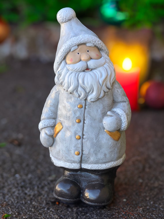 Beton Weihnachtsmann Statue Outdoor Garten Weihnachten Santa Skulptur Schnee Wohnkultur Winter Ornament Geschenk Figur Stein Urlaub Neujahr