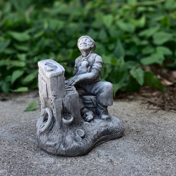 Statua dell'uomo del pianoforte Scultura dell'uomo di cemento Statuetta  dell'uomo di cemento Uomo seduto da giardino Ornamento maschile all'aperto  Arredamento del patio Regalo per insegnante di pianoforte - Etsy Italia