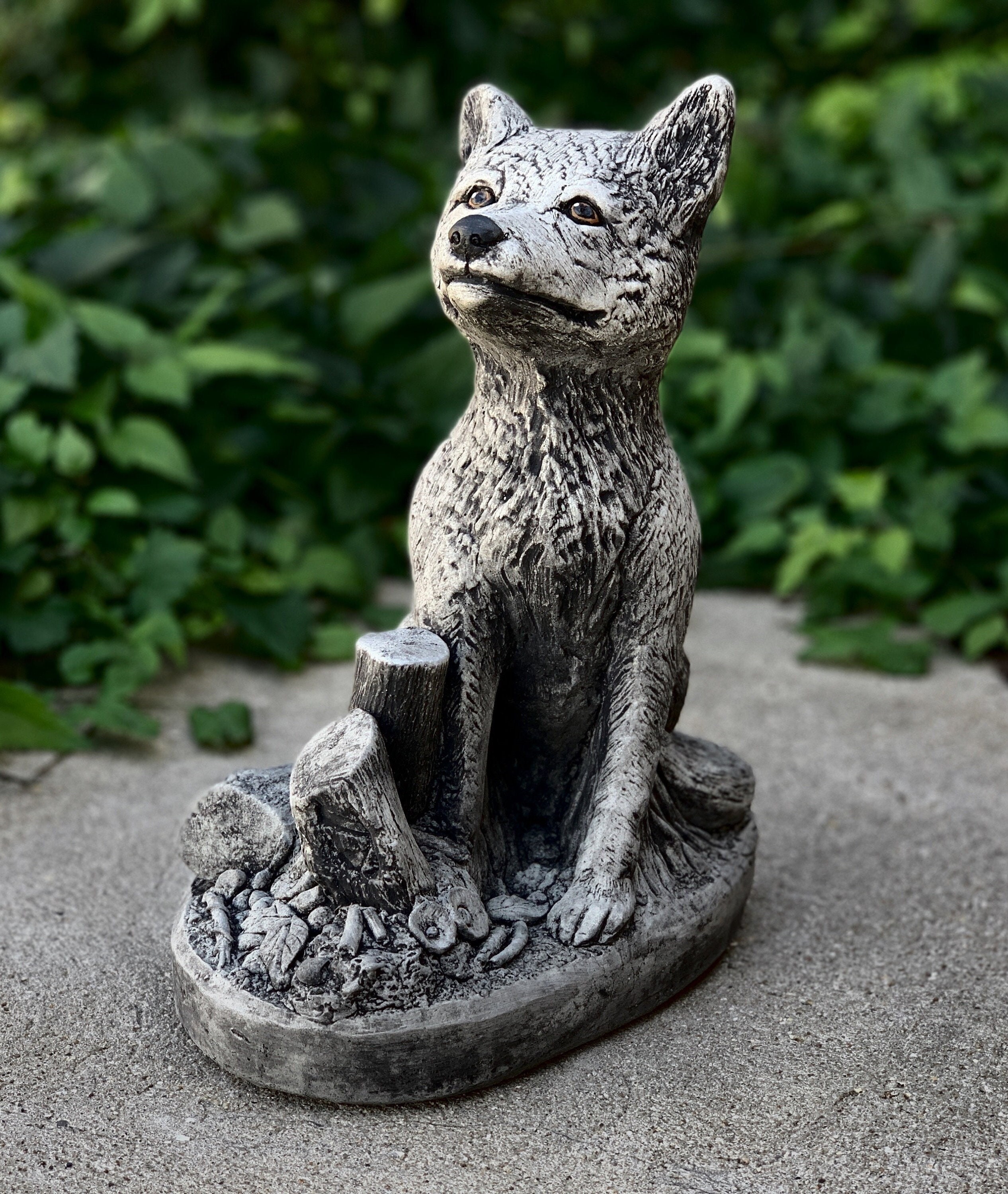 Statue Figurine Renard Sculpture Animaux Décor Moderne Géométrique