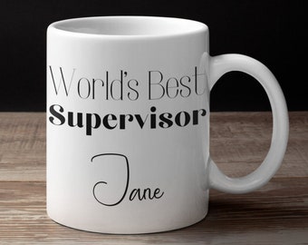 gift ideas for dissertation supervisor World's Best Supervisor Mug - Supervisor Gifts - Supervisor Christmas Gift - Supervisor Leaving Gift - Boss Mug - Boss Gifts For Men Women