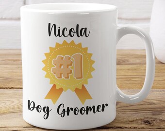 Dog Groomer Mug: #1 Ceramic Coffee Cup Gift