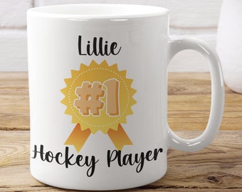 Hockey Mug: Personalised Hockey Player Gift