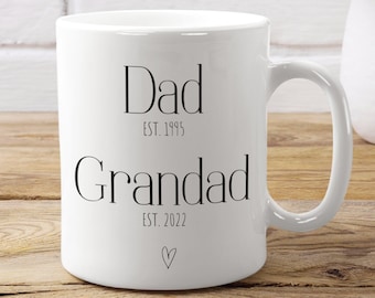 Personalised Grandad Mug: Dad Promoted to Grandad Gift