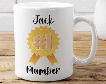 Plumber Gift Mug: #1 Plumber Ceramic Cup