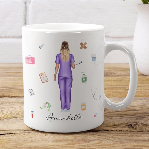 Personalised Nurse Mug - Nurse Gift For Women - Nurse Gifts - Nurse Gift Graduation - Nurse Graduation Gift - Nurse To Be - Nursing Student