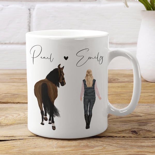 Personalised Horse Rider Mug - Horse Rider Gifts - Horse Rider Girl - Horse Mug - Horse Riding Gifts For Girls Horse Riding Mug Horse Owner